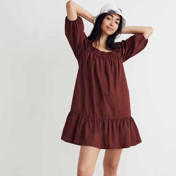 Madewell Poplin Mini Dress - Picture 2 of 5